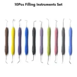 10 Pcs Dental Composite Filling & Restorative Instruments for Aesthetic Restoration & Layering Dental Instruments Filling with Silicon Handles - Image 2