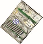 33 PCS ADVANCED DENTAL INSTRUMENTS IMPLANT ORAL SURGERY KIT IMPLANTOLOGY SCALPLES AND BLADEAS MOUTH MIRROR PROBE AND EXPLORER