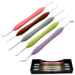 05 Pcs Dental Instruments Composite Filling & Restorative Instruments for Aesthetic Restoration & Layering Dental Filling Instruments with Silicon Handles - Image 2