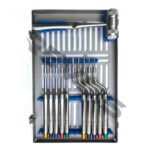 Dental Implant Instruments Sinus Osteotomes Color Coded with Mead Mallet Concave